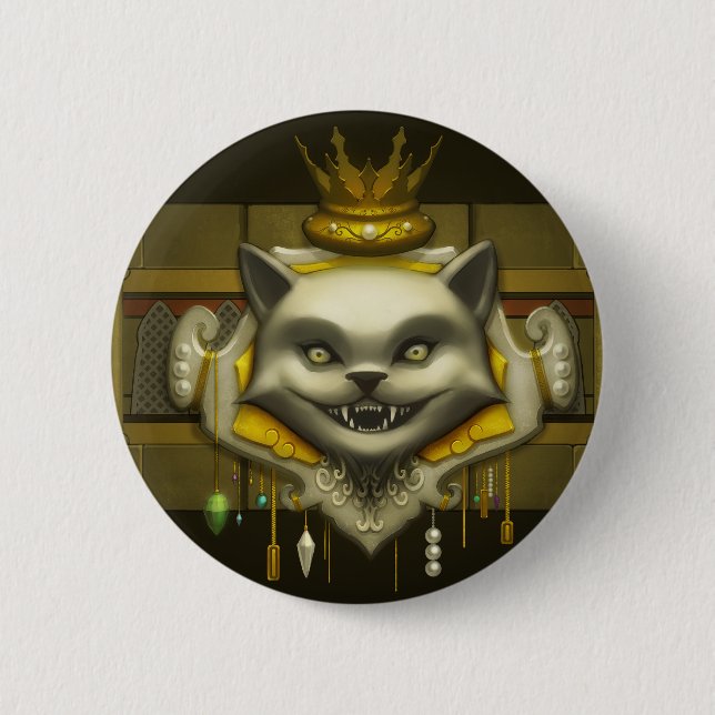 Crest Of Greed Pinback Button (Front)