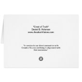 Crest of Truth Cards (Back Horizontal)