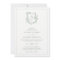 Crest Sage Green Monogram QR Code Wedding