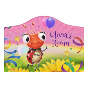 Plaques Signs Car Cartoon Personalised Childs Bedroom Door