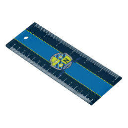 Crest shield bear personalized name and initial  ruler
