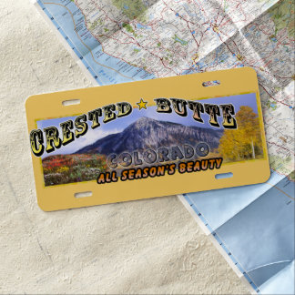 Crested Butte - All Seasons Beauty License Plate
