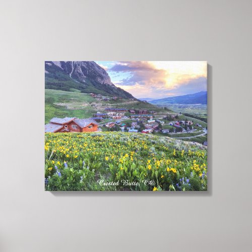 Crested Butte CO Photograph Canvas Print