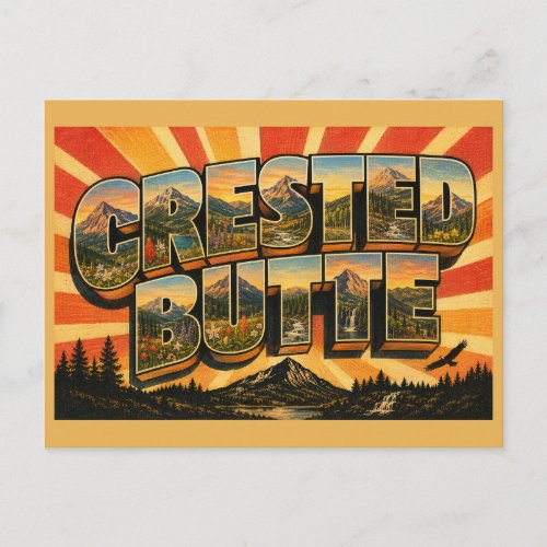 Crested Butte Colorado Alpine Wildflower Mountain Postcard