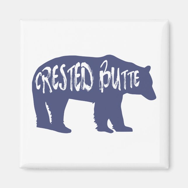 Crested Butte Colorado Bear Magnet (Front)
