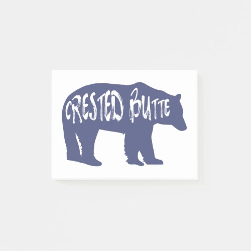 Crested Butte Colorado Bear Post_it Notes