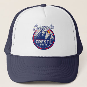 Crested Butte Colorado Camping Skiing Souvenirs Trucker Hat