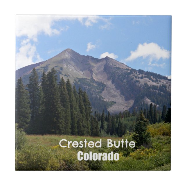 Crested Butte, Colorado Ceramic Tile (Front)