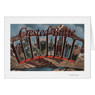 Crested Butte, Colorado - Large Letter Scenes