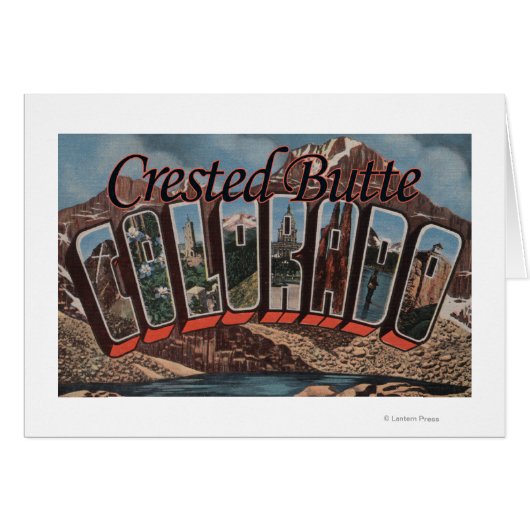 Crested Butte, Colorado - Large Letter Scenes (Front Horizontal)