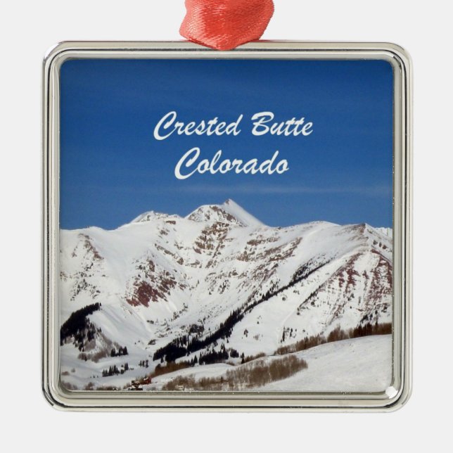 Crested Butte, Colorado Metal Ornament (Front)