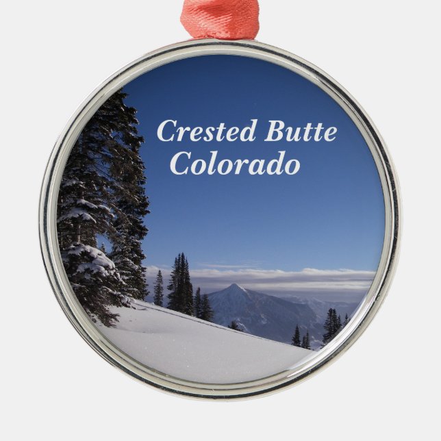 Crested Butte, Colorado Metal Ornament (Front)