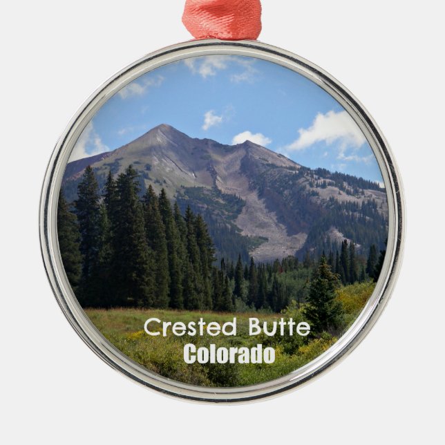 Crested Butte, Colorado Metal Ornament (Front)
