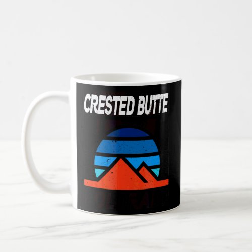 Crested Butte Colorado Mountain Graphic Design  Coffee Mug