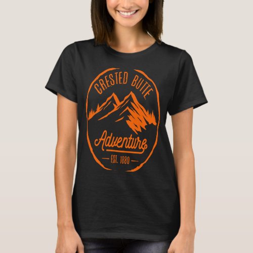 Crested Butte Colorado mountains rivers forest T_Shirt