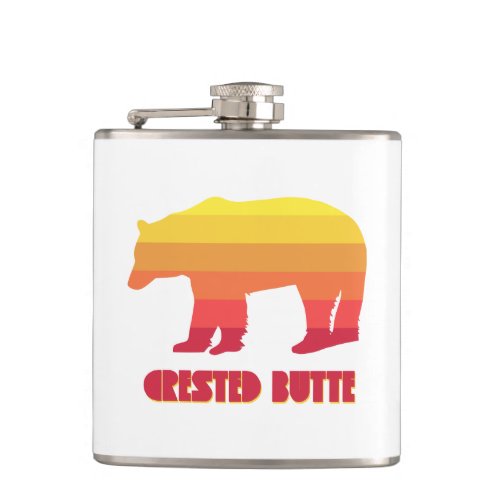 Crested Butte Colorado Rainbow Bear Flask
