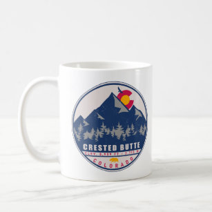 Crested Butte Colorado Retro Sunset Souvenirs Coffee Mug