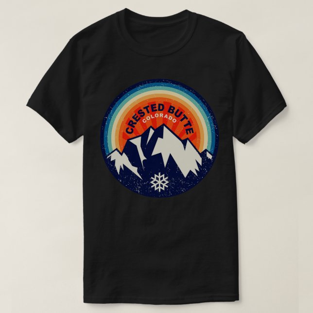 Crested Butte Colorado T-Shirt (Design Front)
