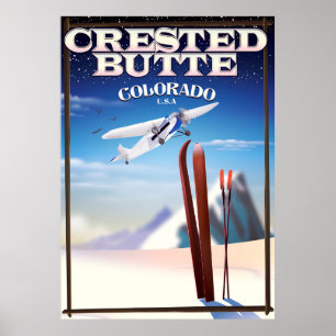 Crested Butte Colorado travel poster