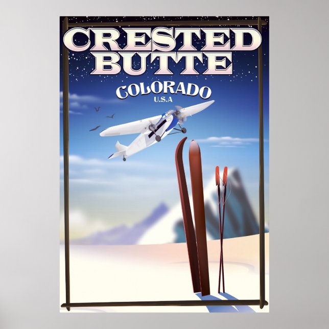Crested Butte Colorado travel poster (Front)