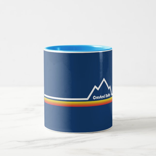 Crested Butte Colorado Two-Tone Coffee Mug (Center)