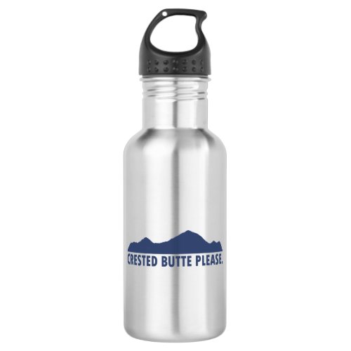 Crested Butte Please Stainless Steel Water Bottle