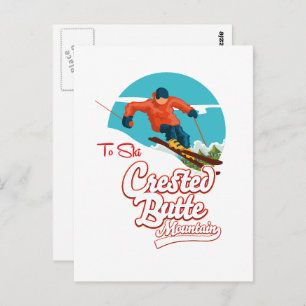 Crested Butte to ski Postcard