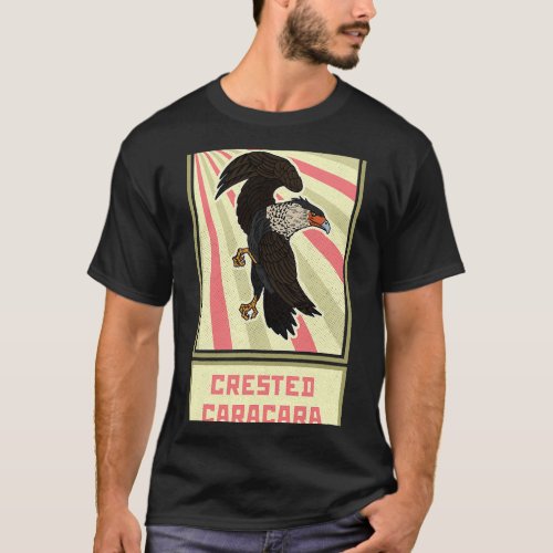 Crested caracara birds biologist ornithologist bir T_Shirt