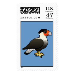 Crested Caracara Large Stamp 2.5