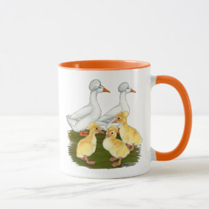 Crested Duck Family Mug