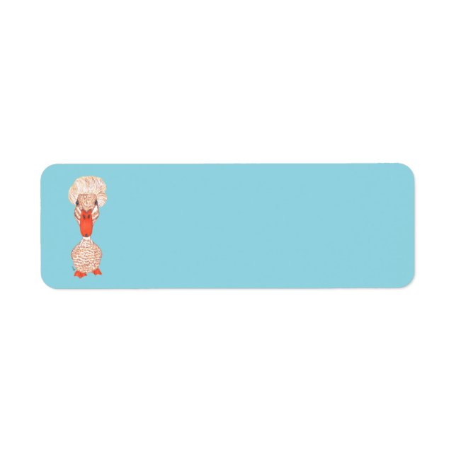 CRESTED DUCK LABEL (Front)