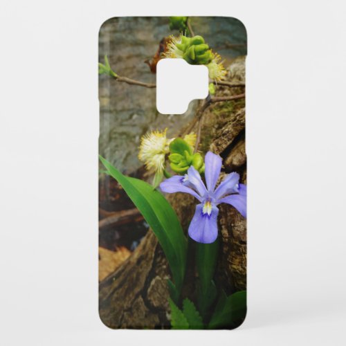 Crested Dwarf Iris blue purple white flower Case_Mate Samsung Galaxy S9 Case