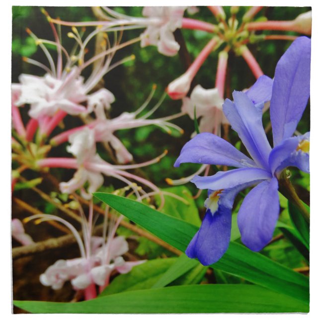 Crested Dwarf Iris Napkin (Front)