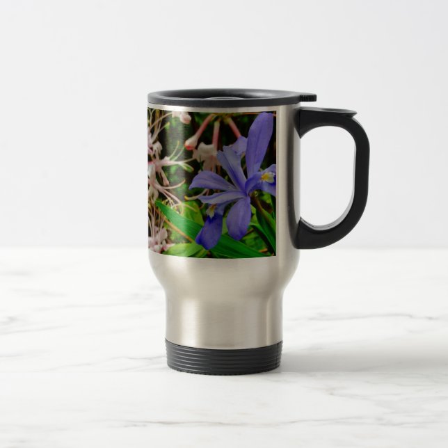 Crested Dwarf Iris Travel Mug (Right)