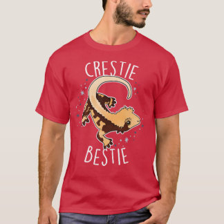 Crested Gecko Lizard Reptile Crestie Bestie T-Shirt
