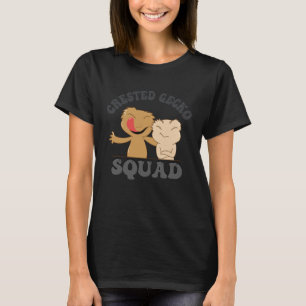 Crested Gecko Squad Wildlife Nature Lizard T-Shirt