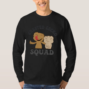 Crested Gecko Squad Wildlife Nature Lizard T-Shirt