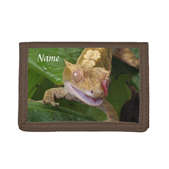 Crested Gecko Tri-fold Wallet (Front)