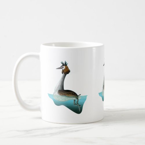 Crested Grebe Coffee Mug