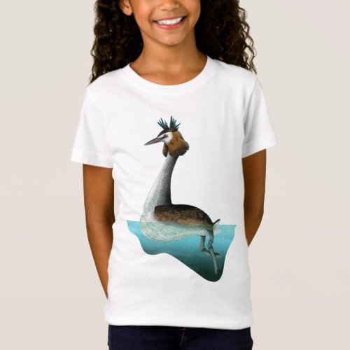 Crested Grebe T_Shirt