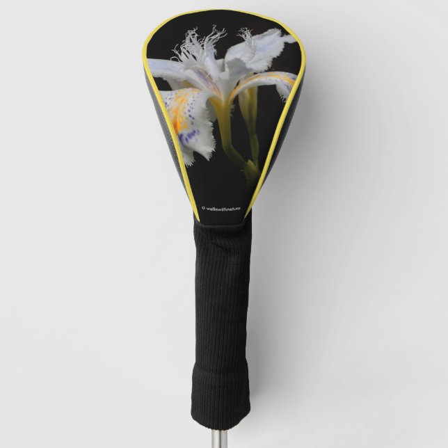 Crested Iris Golf Head Cover (Front)