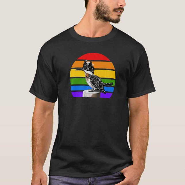 Crested Kingfisher Rainbow Bird Songbird Diversity T-Shirt (Front)