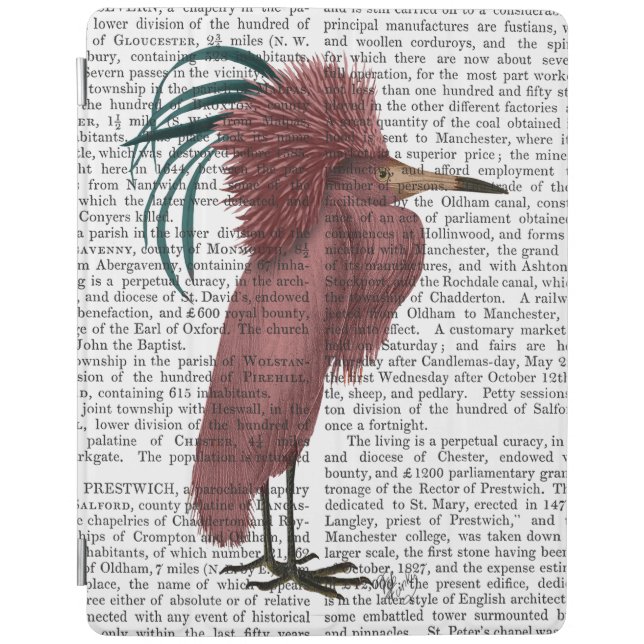 Crested Marsala Bird iPad Air Cover (Front)