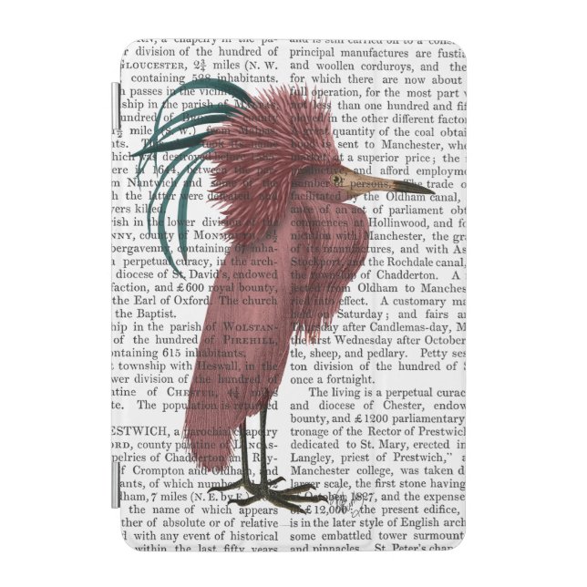 Crested Marsala Bird iPad Mini Cover (Front)