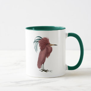 Crested Marsala Bird Mug
