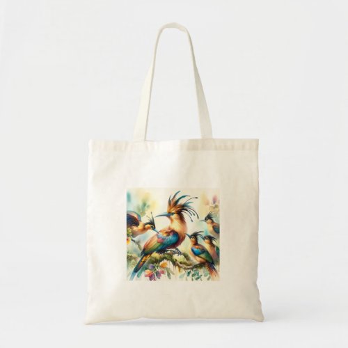 Crested Oropendola 030624AREF112 _ Watercolor Tote Bag