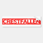 Crestfallen Stamp Bumper Sticker