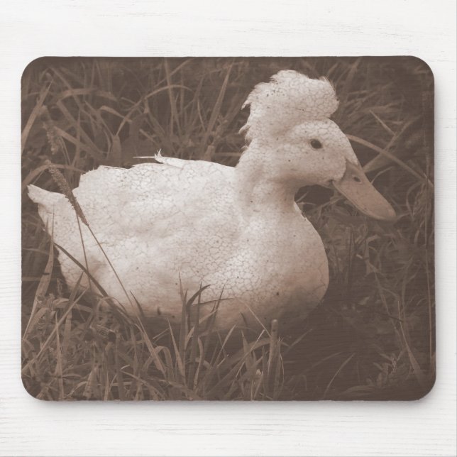 Crestie the Crested Duck Mouse Pad (Front)