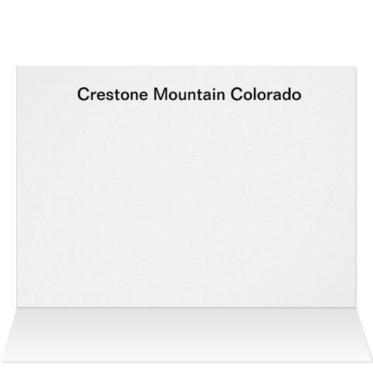 Crestone Mountain Colorado Card (Inside Horizontal (Top))