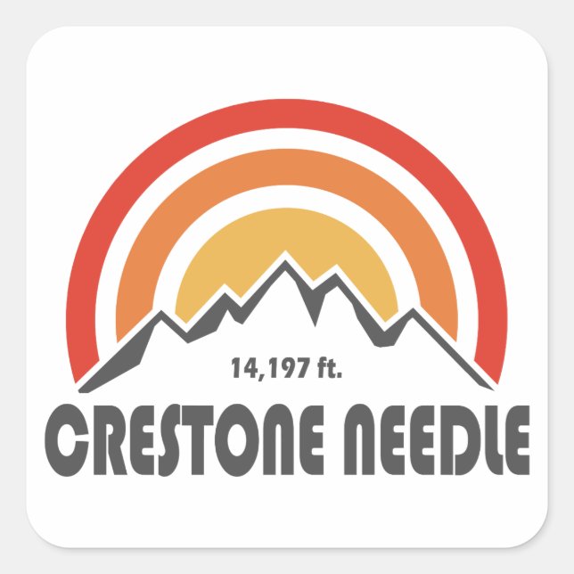 Crestone Needle Square Sticker (Front)